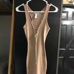 Lace front dress